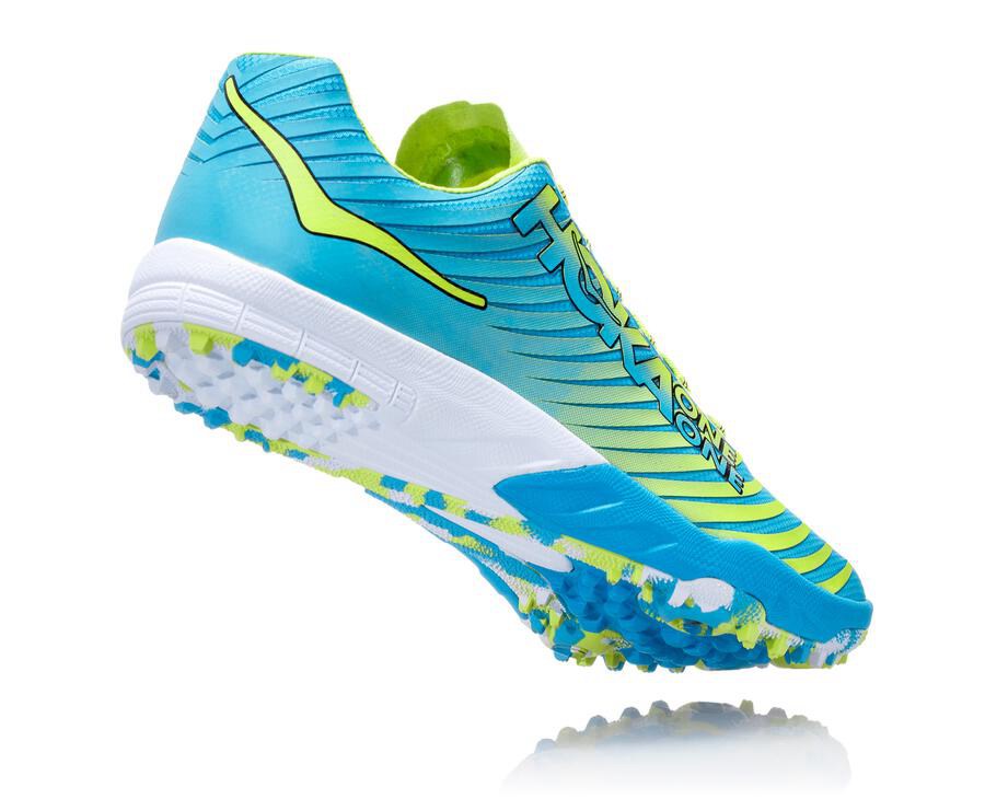 Hoka Australia One One EVO XC - Mens Spikes Blue/Green - IEYHL-4810